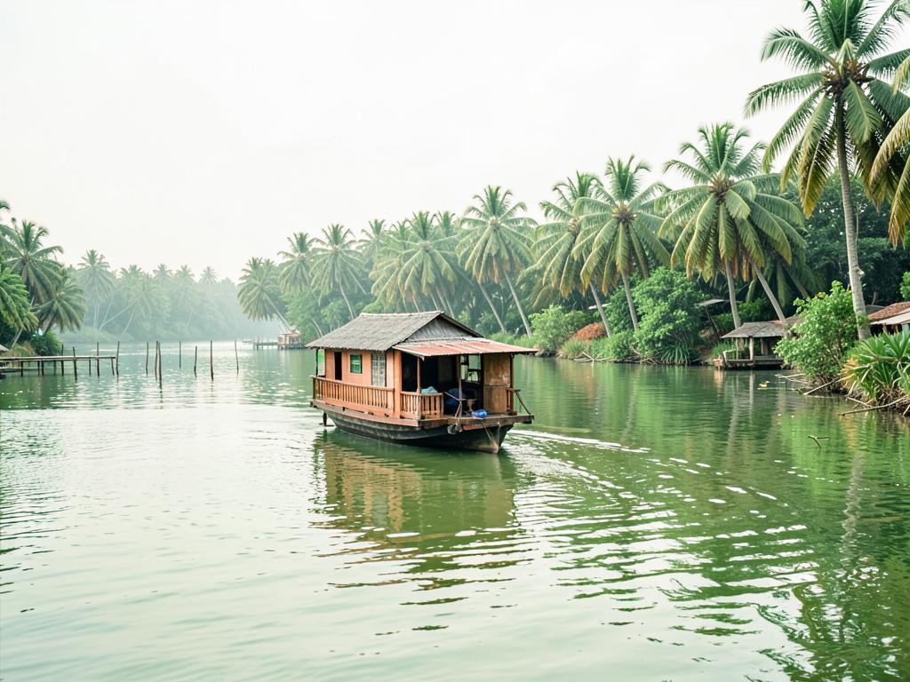 Houseboat on the Kerala backwaters